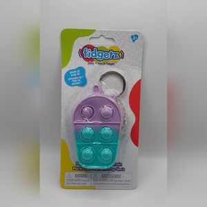 Pop it fidget toy stress relieving keychain pouch